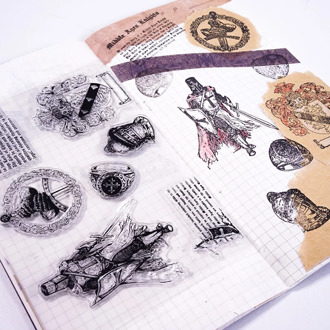 DIY Silicone Seals Transparent Scrapbooking Embossing Stamp Seal Craft Tool for Album Decoration Supplies Sheet