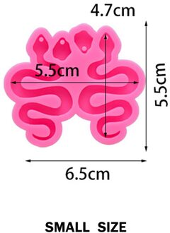 Diy Snake Shape Silicone Mold Crystal Epoxy Hars Klei Mal Voor Oorbellen Sleutelhanger Maken Sieraden Accessoires Craft Casting Mould kleine maat