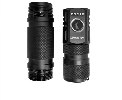 DIY Spare 18350 Body Tube for LUMINTOP EDC18 LED Flashlight,18650 Battery Tube Flashlight Torch Lantern Accessory