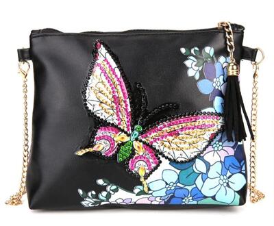 Diy Speciale Vormige Diamant Schilderij Lederen Crossbody Zakken Keten Clutch Vriendin Vrouwen Schoudertas Diamant Borduurwerk Ambachtelijke 03