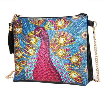 Diy Speciale Vormige Diamant Schilderij Lederen Crossbody Zakken Keten Clutch Vriendin Vrouwen Schoudertas Diamant Borduurwerk Ambachtelijke 07