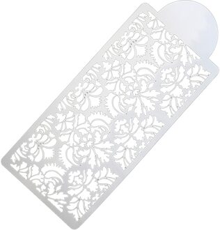 Diy Suiker Ambachtelijke Chocolade Cake Stencil Bloem Kant Patroon Silicone Mold Cake Grens Fondant Taart Decoreren Gereedschappen # Y5