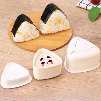 Diy Sushi Mold Onigiri Rijst Bal Voedsel Druk Driehoekige Sushi Maker Mold Sushi Kit Japanse Keuken Bento Accessoires