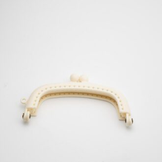 Diy Tas Handvat Snoep Kleur Plastic Portemonnee Arc Sluiting Lock Handtas Frame 8.5Cm Bag Onderdelen & Accessoires Met naald Draad Gat wit