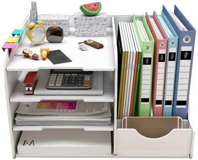 Diy Tijdschrift Organisator Boek Bestand Houder Multifunctionele Desktop Tijdschrift Opbergdoos Bureau Accessoires Office Home Schoolbenodigdheden