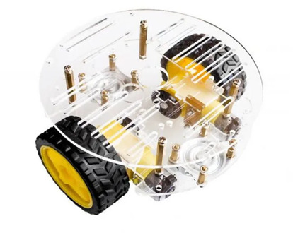 DIY Two Wheel Drive Round Double-Deck Smart Robot Car Chassis Kit For Arduino