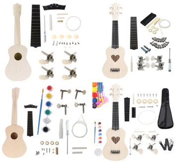 DIY Ukulele Make Your Own Ukulele Hawaii Ukulele Kit Musical Instrument Accessories