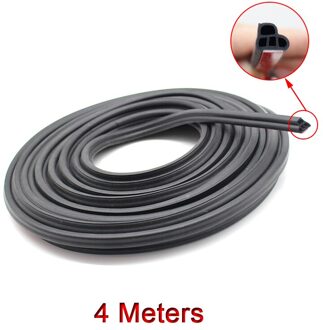 Diy Universele Rubber L Type Auto Deurafdichting Strips Sticker Trunk Hood Geluidsisolatie Waterdichte Afdichting Stickers Auto Accessoires geel