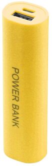 DIY USB Mobiele Power Bank Charger Pack Doos Batterij Case Voor 1x18650 Draagbare geel