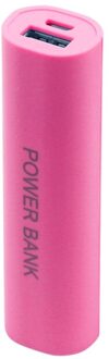 DIY USB Mobiele Power Bank Charger Pack Doos Batterij Case Voor 1x18650 Draagbare roze
