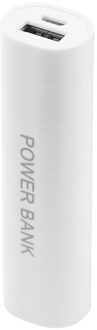 DIY USB Mobiele Power Bank Charger Pack Doos Batterij Case Voor 1x18650 Draagbare wit