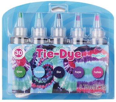 Diy Veilig Kleurstoffen Verf En Familie Plezier 5 Kleuren/Set Een-Stap Stof Textiel Een Stap veilig Kleurstoffen Vloeibare Kleurstof Tie-Dye Kit # S C