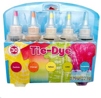 Diy Veilig Kleurstoffen Verf En Familie Plezier 5 Kleuren/Set Een-Stap Stof Textiel Een Stap veilig Kleurstoffen Vloeibare Kleurstof Tie-Dye Kit # S