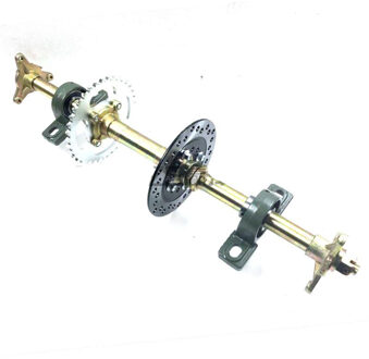 Diy Vier Wiel Go Kart Karting Atv Utv Quad Buggy Remschijf Rotor Tandwiel 61Cm Achteras Met 3 gaten Flenzen