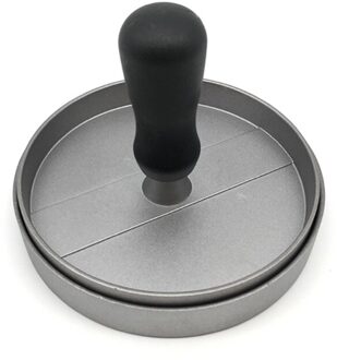 Diy Vlees Patty Pers Kok Handleiding Aluminium Non-stick Perfect Gevormd Hamburger Maker Voor Thuis Keukens Donkergrijs