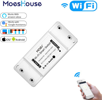 DIY WiFi Smart Light Switch Universal Breaker Timer Smart Life APP Wireless Remote Control Works with Alexa Google Home
