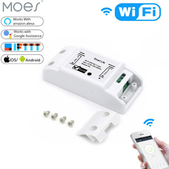 DIY WiFi Smart Light Switch Universal Breaker Timer Smart Life APP Wireless Remote Control Works with Alexa Google Home