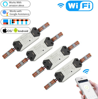 DIY WiFi Smart Light Switch Universal Breaker Timer Wireless Remote Control Works with Alexa Google Home Smart Home