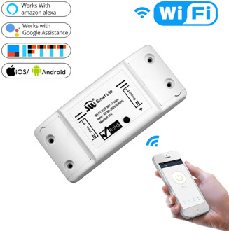 DIY WiFi Smart Light Switch Universal Breaker Timer Wireless Remote Control Works with Alexa Google Home Smart Home