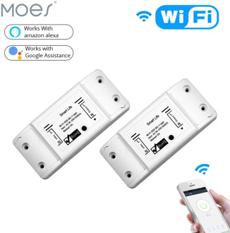 DIY WiFi Smart Light Switch Universal Breaker Timer Wireless Remote Control Works with Alexa Google Home Smart Home