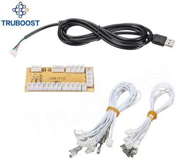 DIY Zero Delay Arcade USB Encoder PC Joystick Vervanging Onderdelen Usb-kabel Encoder Board Push Knoppen Draad Kabels