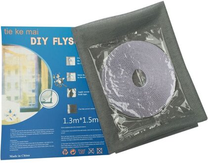 Diy Zomer Onzichtbare Klamboe Mesh Bug Klamboe Deur Venster Anti Fly Gordijn Anti Mosquito Venster Scherm In Voorraad Grijs