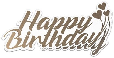 Diyarts Gelukkige Verjaardag Brief Metalen Stansmessen Tak Voor Card Making Scrapbooking Embossing Bezuinigingen Stencil Craft Woord Sterft die 1