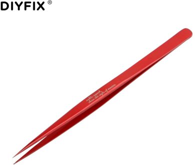 Diyfix Ultra Precisie Rechte Pincet Antimagnetic Galvaniseren Tang Voor Mobiele Telefoon Tablet Pc Picking Reparatie Tools