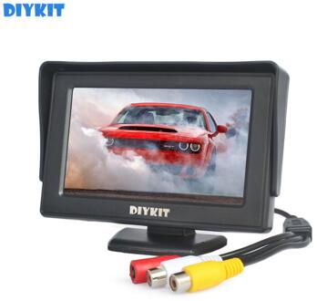 Diykit 4.3 "Kleuren Tft Lcd Car Rear View Monitor Parking Achteruitkijkspiegel Monitor Met 2CH Video-ingang