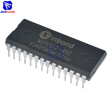 diymore 10 PCS/Lot IC Chips W27C512 W27C512-45Z 28DIP IC EEPROM 512KBIT Original Integrated Circuits