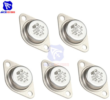 diymore 5PCS/Lot 2N3055 Power Transistors NPN TO-3 Metal Case 15A/60V