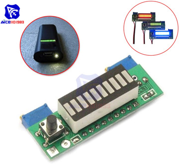 diymore LM3914 Graphics Card Lipo Battery Capacity Red/Green/Blue Indicator Module LED Power Level Tester DIY Kit for RC Toys