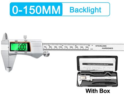 Dizainlife 0-150/200Mm Elektronische Digitale Schuifmaat Rvs/Plastic Metalen Micrometer Heerser Precisie Maatregel gereedschap 0-150mm C