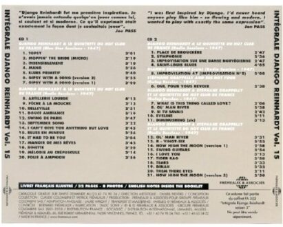Django Reinhardt - Integrale Vol 15 Gipsy With A S - Django Reinhardt