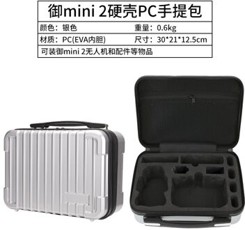 Dji Mavic Mini 2 Hard Shell Pc Handtas Opbergtas Waterdichte Beschermende Box Draagtas zwart