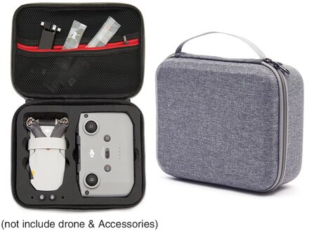 Dji Mavic Mini 2 Tas Draagbare Mini Draagtas Handtas Koffer Schouder Doos Voor Dji Mavic Mini 2 Case Drone accessoires grijs-zwart Inner