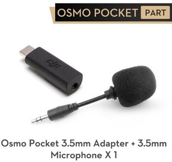 Dji Osmo Pocket 3.5 Mm Adapter Voor Osmo Pocket Handheld Camera Ondersteuning Externe 3.5 Mm Microfoon Professionele Opname Accessoire adapter met Mic