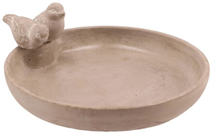 DK Design Bird bowl Gaai - large - vogelbad - beige - voederschaal voor tuinvogels