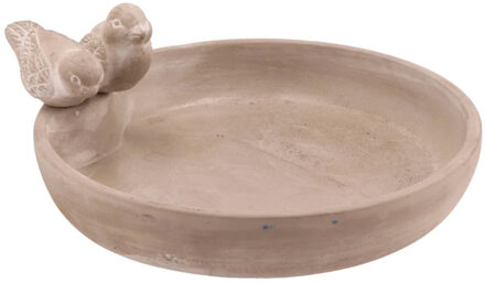 DK Design Bird bowl Gaai - medium - vogelbad - beige - voederschaal tuinvogels