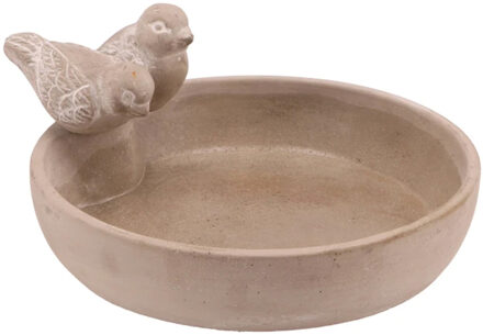 DK Design Bird bowl Gaai - small - vogelbad - beige - voederschaal tuinvogels