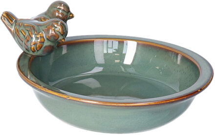 DK Design Bird bowl Merel - small - vogelbad - khaki - voederschaal vogels