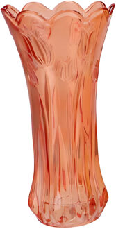 DK Design Bloemenvaas Delight - boeket vaas - glas - oranje - 11 x 20 cm