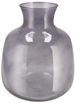 DK Design Bloemenvaas Mira - fles vaas model - smoke glas - D24 x H28 cm