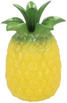 DK Design Bloemenvaas Tropical Pineapple - ananas vaas - geel - D18 x H28 cm