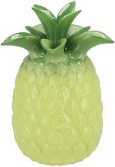 DK Design Bloemenvaas Tropical Pineapple - ananas vaas - groen - D16 x H22 cm