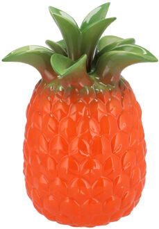 DK Design Bloemenvaas Tropical Pineapple - ananas vaas - oranje - D18 x H28 cm
