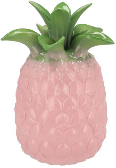 DK Design Bloemenvaas Tropical Pineapple - ananas vaas - roze - D16 x H22 cm
