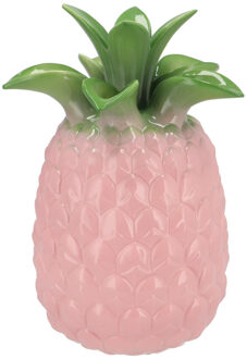 DK Design Bloemenvaas Tropical Pineapple - ananas vaas - roze - D23 x H33 cm