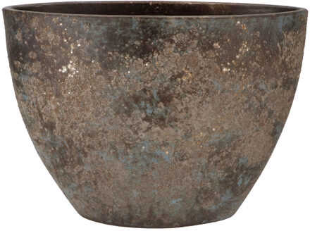 DK Design Bloempot Maya - schaal - ovaal - roestbruin - D19xH27xB39 cm - rustiek