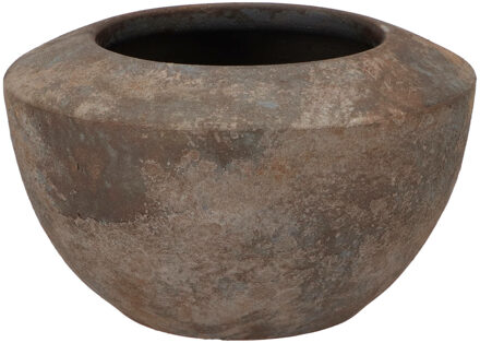 DK Design Bloempot Maya - schaal - roestbruin - D25xH16 cm - rustiek